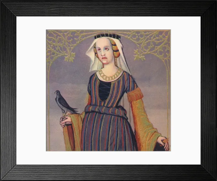 Framed Print : Megulia - La Bien Dotee, 1403, (1939). Artist: Master of Berrys Cleres Femmes Framed Print : Megulia - La Bien Dotee, 1403, (1939). Artist: Master of Berrys Cleres Femmes