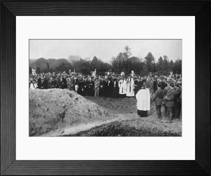 Framed Print : The funeral of some of the Lusitania victims at Queenstown, 1915 Framed Print : The funeral of some of the Lusitania victims at Queenstown, 1915