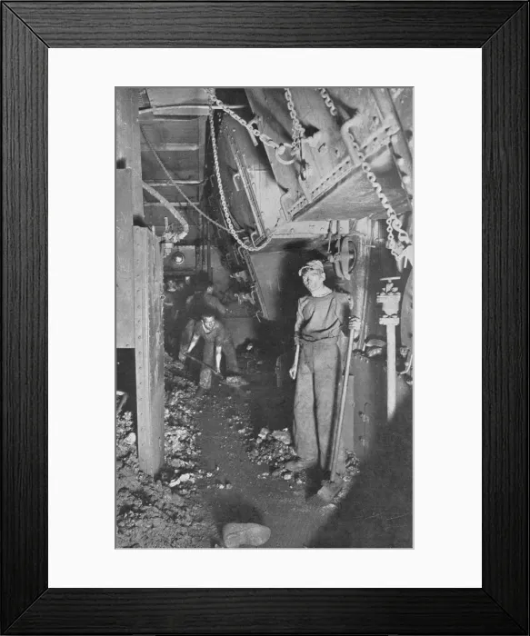 Framed Print : The Stokehold of a Battleship, 1914 Framed Print : The Stokehold of a Battleship, 1914