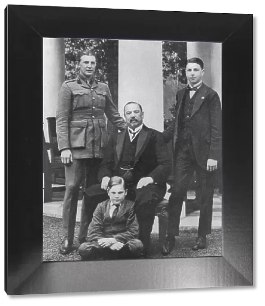 General Botha and his three sons, 1914