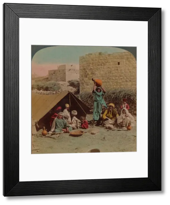 Framed Print : Theres no place like home! - dwelling and shop of a Gypsy Blacksmith, Syria, 1900. Artists: Elmer Underwood, Bert Elias Underwood Framed Print : Theres no place like home! - dwelling and shop of a Gypsy Blacksmith, Syria, 1900. Artists: Elmer Underwood, Bert Elias Underwood