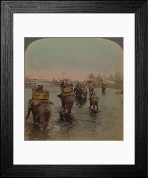 Framed Print : Returning to camp after a days shoot, Bebar jungle, India, 1909. Artists: Elmer Underwood, Bert Elias Underwood Framed Print : Returning to camp after a days shoot, Bebar jungle, India, 1909. Artists: Elmer Underwood, Bert Elias Underwood
