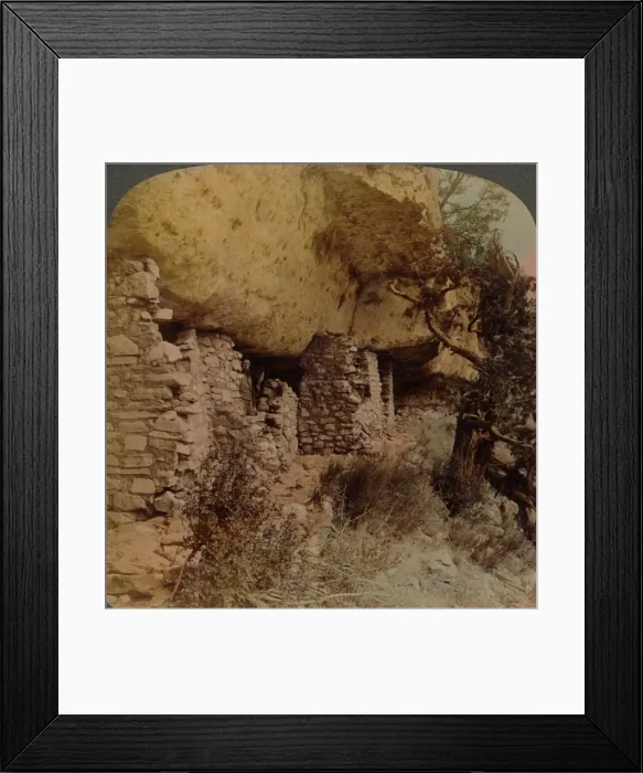 Framed Print : Homes of a Vanished Race - Cliff Dwellings in Walnut Canyon, Arizona, 1903. Artists: Elmer Underwood, Bert Elias Underwood Framed Print : Homes of a Vanished Race - Cliff Dwellings in Walnut Canyon, Arizona, 1903. Artists: Elmer Underwood, Bert Elias Underwood
