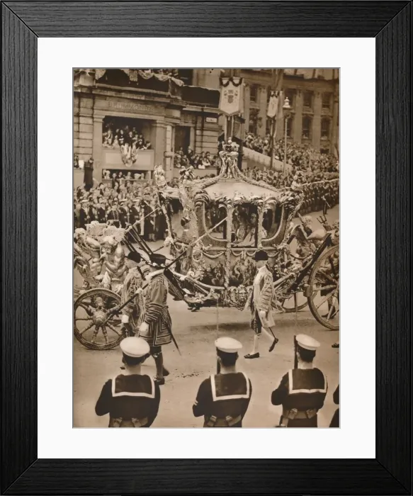 Framed Print : Cynosure of All Eyes in the Processions: The State Coach, 1937 Framed Print : Cynosure of All Eyes in the Processions: The State Coach, 1937