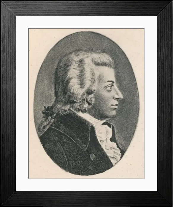 Framed Print : Mozart. 1895 Framed Print : Mozart. 1895