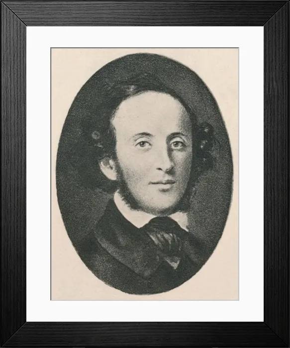 Framed Print : Mendelssohn. 1895 Framed Print : Mendelssohn. 1895