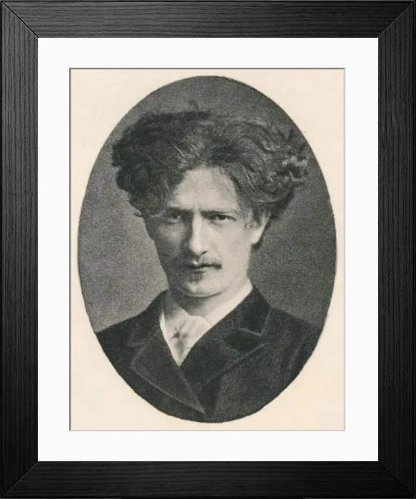 Framed Print : Paderewski, c1880, (1895). Artist: F Jenkins Heliog Framed Print : Paderewski, c1880, (1895). Artist: F Jenkins Heliog