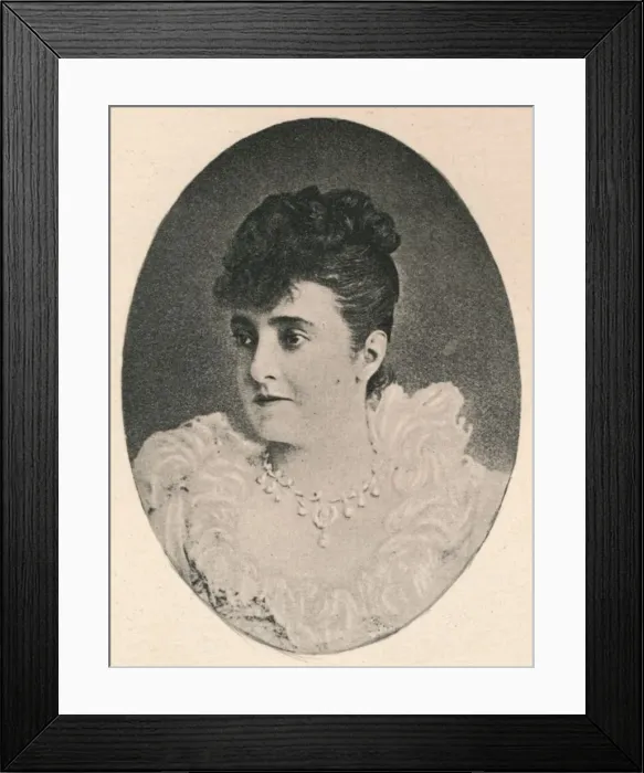 Framed Print : Patti, c1890, (1895). Artist: F Jenkins Heliog Framed Print : Patti, c1890, (1895). Artist: F Jenkins Heliog
