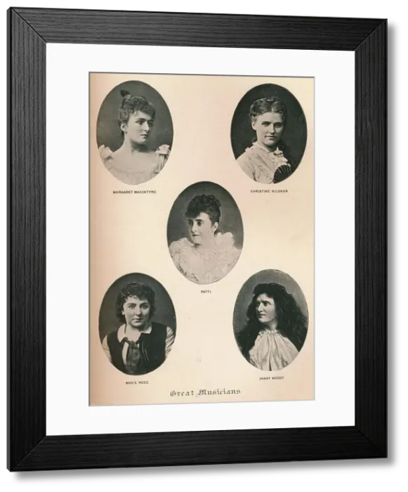 Framed Print : Great Musicians - Plate XII, c1890, (1895). Artist: F Jenkins Heliog Framed Print : Great Musicians - Plate XII, c1890, (1895). Artist: F Jenkins Heliog