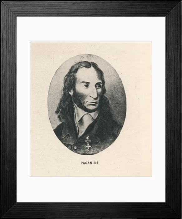 Framed Print : Paganini. 1895 Framed Print : Paganini. 1895