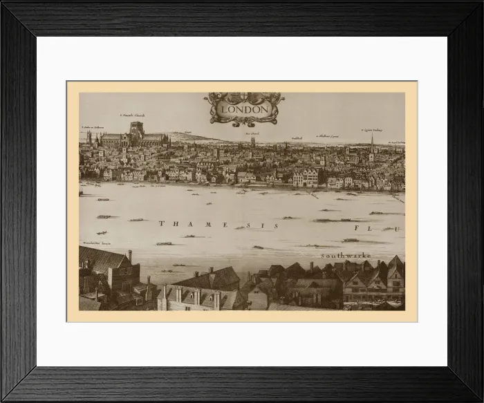 Framed Print : London, 1647, (1886) Framed Print : London, 1647, (1886)