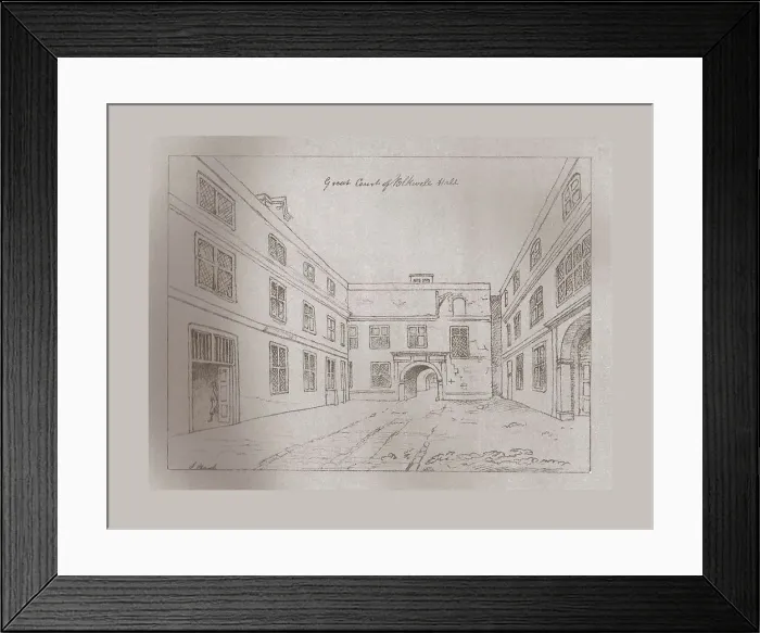 Framed Print : Great Court of Blackwell Hall, 1886 Framed Print : Great Court of Blackwell Hall, 1886