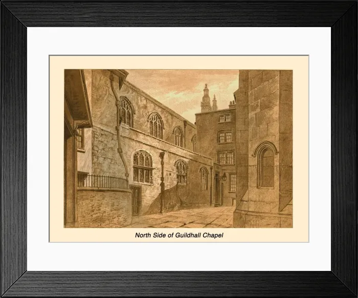 Framed Print : North Side of Guildhall Chapel, 1886 Framed Print : North Side of Guildhall Chapel, 1886