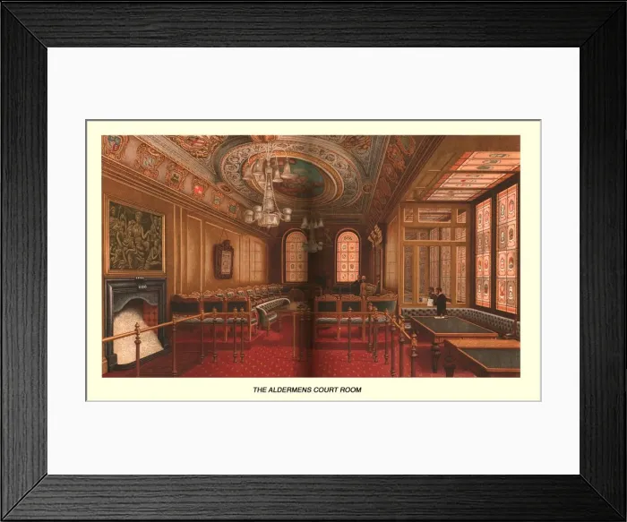 Framed Print : The Aldermens Court Room, 1886 Framed Print : The Aldermens Court Room, 1886