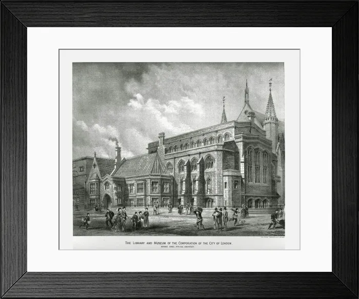 Framed Print : City of London Library and Museum, 1886 Framed Print : City of London Library and Museum, 1886