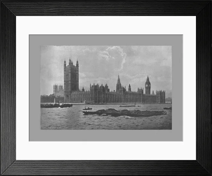 Framed Print : The Houses of Parliament, London, c1900. Artist: Frith & Co Framed Print : The Houses of Parliament, London, c1900. Artist: Frith & Co