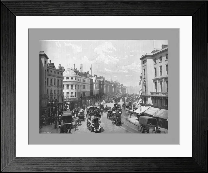 Framed Print : Regent Street, London, c1900. Artist: York & Son Framed Print : Regent Street, London, c1900. Artist: York & Son