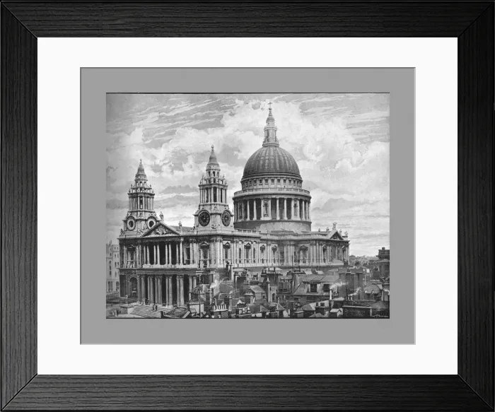 Framed Print : St. Pauls Cathedral, London, c1900. Artist: Frith & Co Framed Print : St. Pauls Cathedral, London, c1900. Artist: Frith & Co