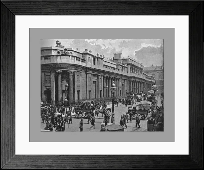 Framed Print : The Bank of England, London, c1900. Artist: Frith & Co Framed Print : The Bank of England, London, c1900. Artist: Frith & Co