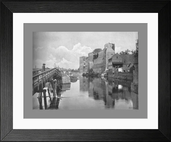 Framed Print : Newark Castle and Bridge, c1900. Artist: Frith & Co Framed Print : Newark Castle and Bridge, c1900. Artist: Frith & Co