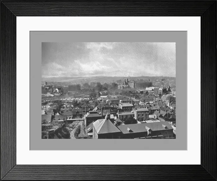 Framed Print : Winchester from St. Giles Hill, c1900. Artist: Henry William Salmon Framed Print : Winchester from St. Giles Hill, c1900. Artist: Henry William Salmon