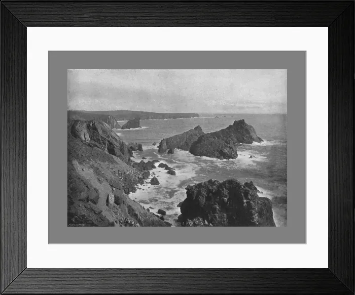 Framed Print : Old Lizard Head and Kynance Cove, c1900. Artist: Frith & Co Framed Print : Old Lizard Head and Kynance Cove, c1900. Artist: Frith & Co