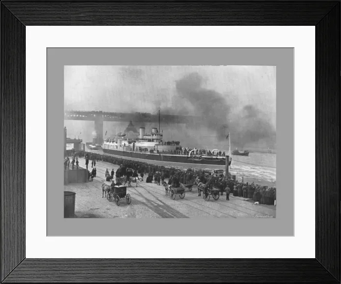 Framed Print : HMS Victoria at Newcastle-On-Tyne, c1887. Artist: M Aunty Framed Print : HMS Victoria at Newcastle-On-Tyne, c1887. Artist: M Aunty