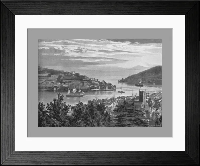 Framed Print : Dartmouth, c1900. Artist: J Smale & Son Framed Print : Dartmouth, c1900. Artist: J Smale & Son