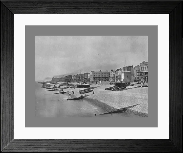 Framed Print : The Parade Worthing, c1900. Artist: William James Gardiner Framed Print : The Parade Worthing, c1900. Artist: William James Gardiner