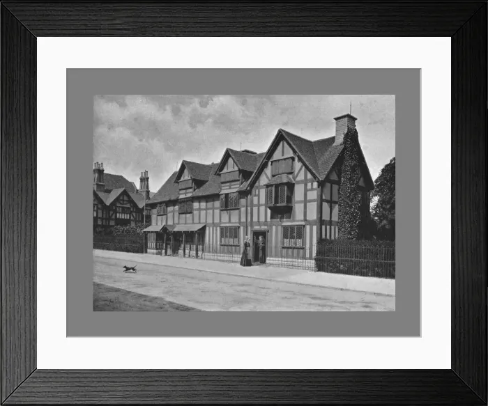 Framed Print : Shakespeares House, Stratford-on-Avon, c1900. Artist: Harvey Barton Framed Print : Shakespeares House, Stratford-on-Avon, c1900. Artist: Harvey Barton