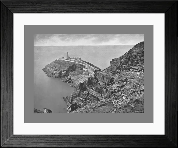 Framed Print : South Stack Lighthouse, Holyhead, c1900. Artist: Catherall & Pritchard Framed Print : South Stack Lighthouse, Holyhead, c1900. Artist: Catherall & Pritchard