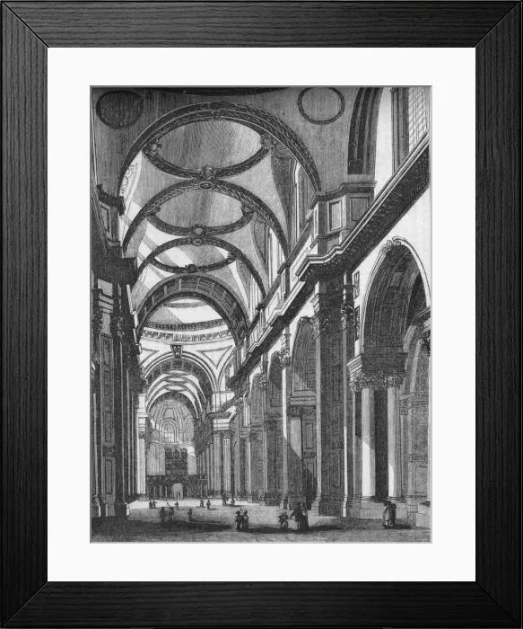Framed Print : Interior of St. Pauls, looking East, 1835, (1845). Artist: John Jackson Framed Print : Interior of St. Pauls, looking East, 1835, (1845). Artist: John Jackson