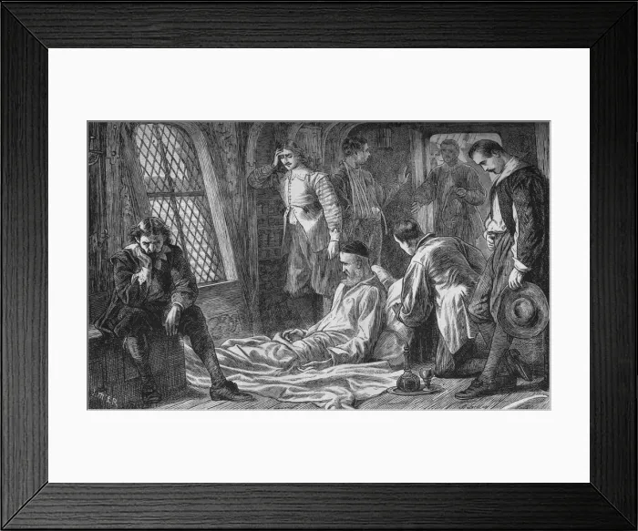 Framed Print : Death of Admiral Blake, 7 August 1657, (c1880) Framed Print : Death of Admiral Blake, 7 August 1657, (c1880)