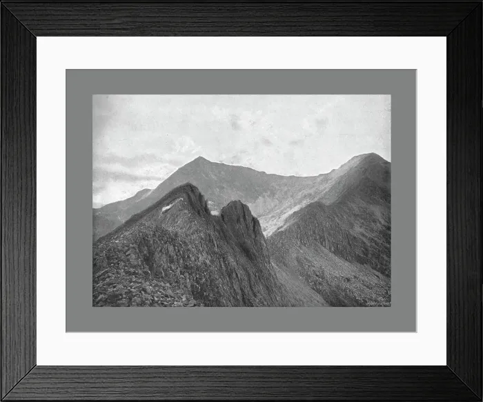 Framed Print : Snowdon and Crib-Goch, c1900. Artist: I Slater Framed Print : Snowdon and Crib-Goch, c1900. Artist: I Slater