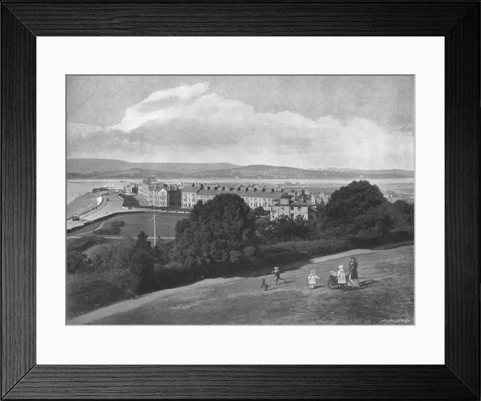 Framed Print : Exmouth from the Beacon, c1900. Artist: HT Cousins Framed Print : Exmouth from the Beacon, c1900. Artist: HT Cousins