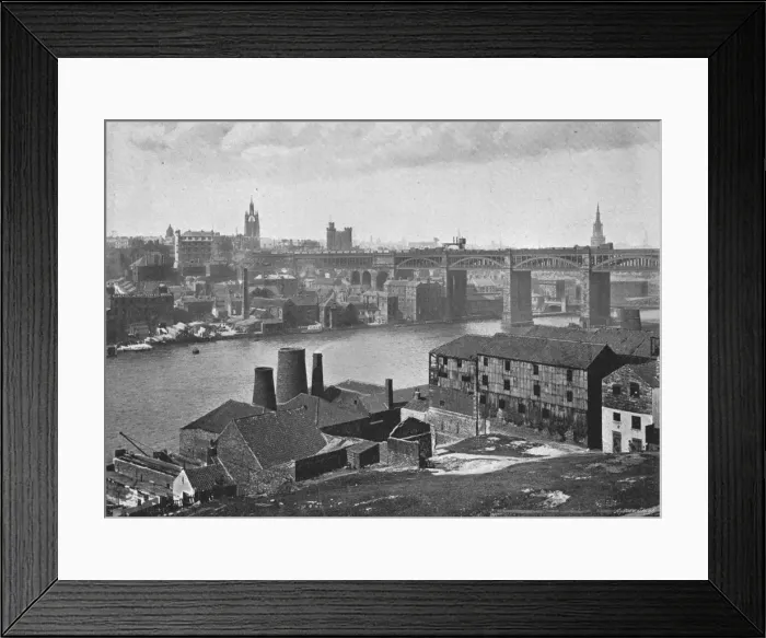 Framed Print : Newcastle-on-Tyne, from the Rabbit Banks, c1900. Artist: M Aunty Framed Print : Newcastle-on-Tyne, from the Rabbit Banks, c1900. Artist: M Aunty
