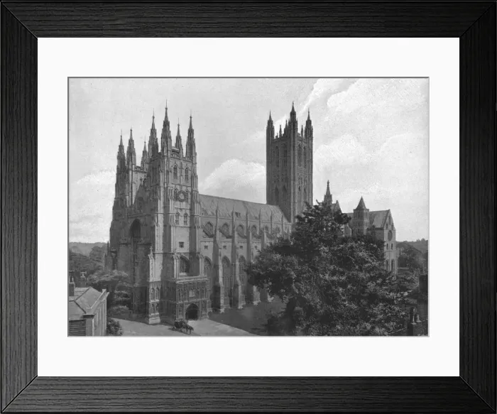 Framed Print : Canterbury Cathedral, c1900. Artist: Chester Vaughan Framed Print : Canterbury Cathedral, c1900. Artist: Chester Vaughan