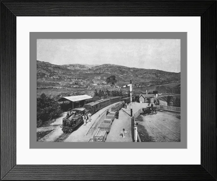 Framed Print : Ffestiniog Railway: Tan-Y-Bwlch Station, c1900. Artist: Carl Norman Framed Print : Ffestiniog Railway: Tan-Y-Bwlch Station, c1900. Artist: Carl Norman