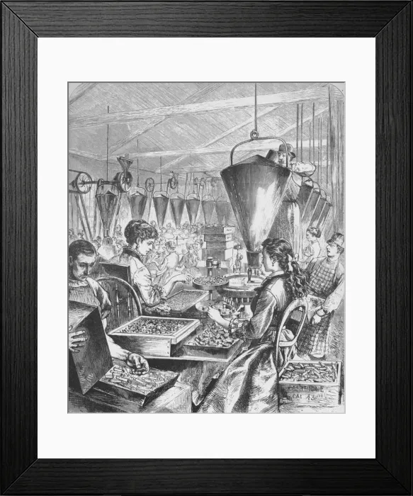 Framed Print : Munitions Factory, Bridgeport, Connecticut, c1875, (1938). Artist: Theodore R Davis Framed Print : Munitions Factory, Bridgeport, Connecticut, c1875, (1938). Artist: Theodore R Davis