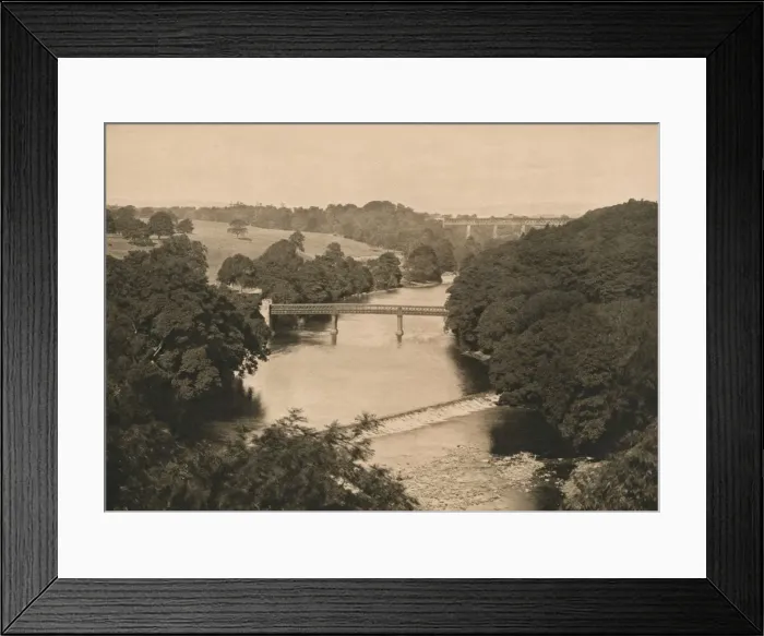 Framed Print : The Weir Below Barnard Castle, 1902 Framed Print : The Weir Below Barnard Castle, 1902