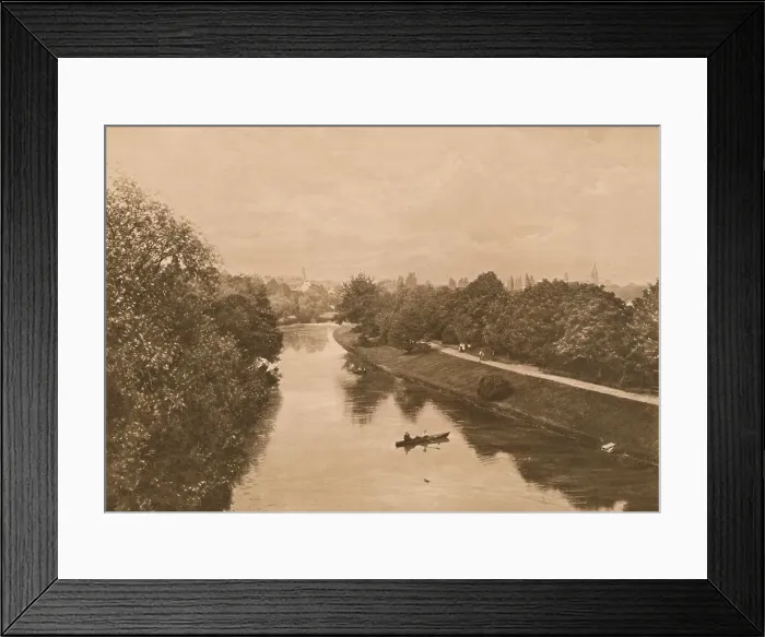 Framed Print : The Leam at Leamington, 1902 Framed Print : The Leam at Leamington, 1902