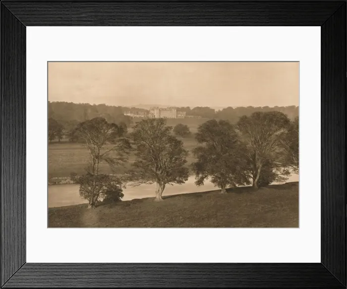 Framed Print : Floors Castle, from the Soth Bank of the Tweed, 1902 Framed Print : Floors Castle, from the Soth Bank of the Tweed, 1902