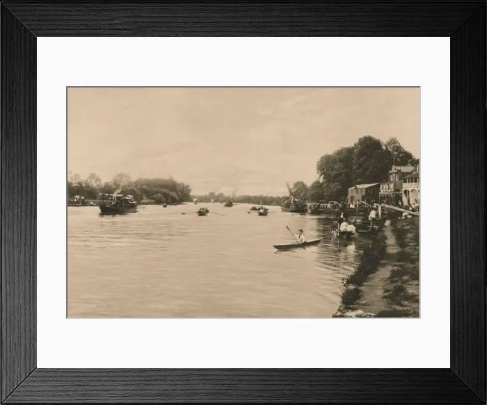 Framed Print : The Reach, Walton-On-Thames, 1902 Framed Print : The Reach, Walton-On-Thames, 1902