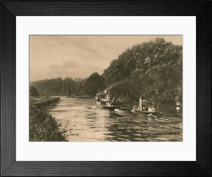 Framed Print : Cliefden Reach, 1902 Framed Print : Cliefden Reach, 1902