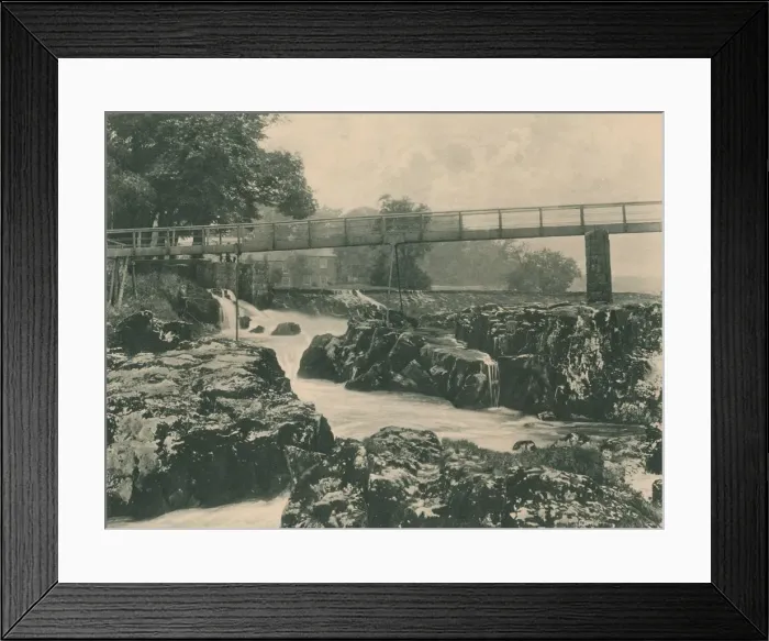 Framed Print : Falls of the Wharfe, 1902 Framed Print : Falls of the Wharfe, 1902