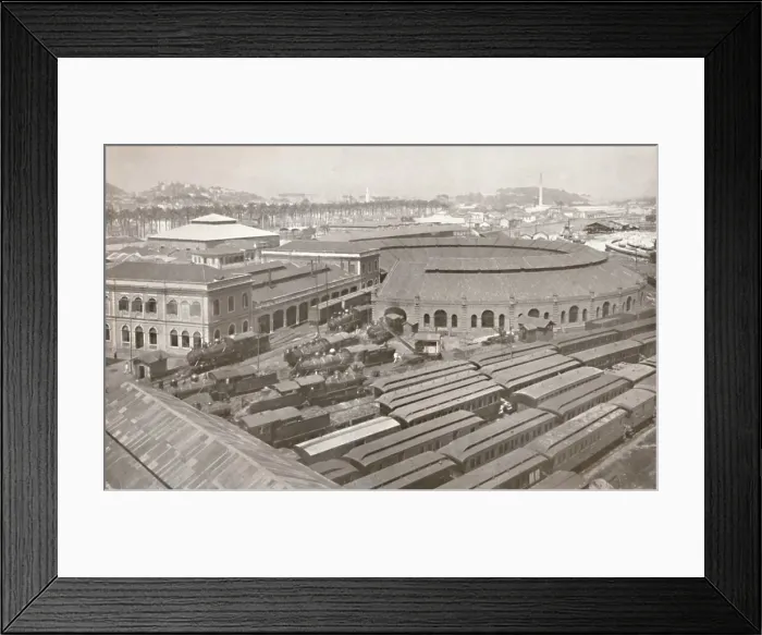 Framed Print : The Rio de Janeiro Terminus of the Central Railway of Brazil, 1914 Framed Print : The Rio de Janeiro Terminus of the Central Railway of Brazil, 1914
