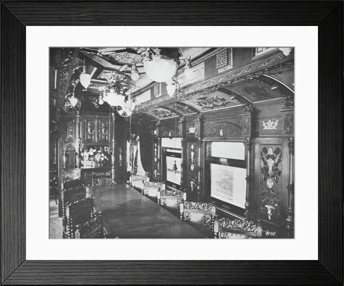 Framed Print : Vestibule Dining Car on the Rio-Sao Paulo Night Express of the Central Railway of Brazil, 1914 Framed Print : Vestibule Dining Car on the Rio-Sao Paulo Night Express of the Central Railway of Brazil, 1914