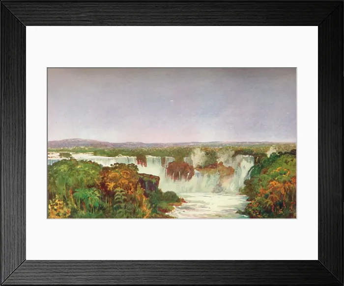 Framed Print : Partial View of the Falls of Iguassu, 1914 Framed Print : Partial View of the Falls of Iguassu, 1914