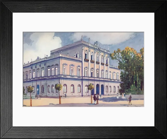 Framed Print : The Prefecture of the Federal District. North-Eastern Corner of the Praca da Republica, 1914 Framed Print : The Prefecture of the Federal District. North-Eastern Corner of the Praca da Republica, 1914