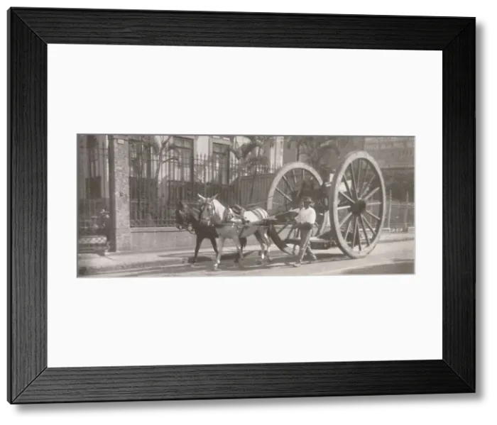 Framed Print : Carrying heavy goods under instead of above the axle, 1914 Framed Print : Carrying heavy goods under instead of above the axle, 1914